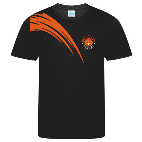 Wey Valley Netball Club Tee - Black - Junior Thumbnail